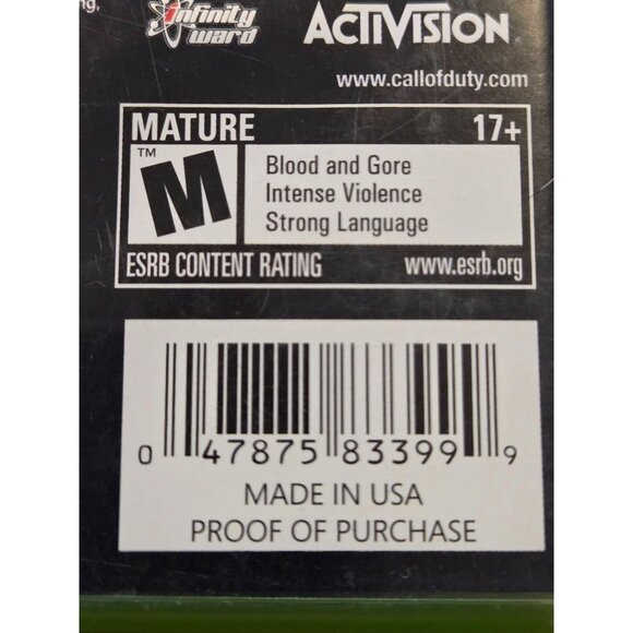 Call of Duty 4 Modern Warfare Game of the Year Edition Xbox 360 Case & Manual - Picture 5 of 6